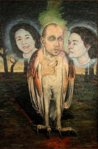 Self-Doubting Thomas oil painting on panel enlarged